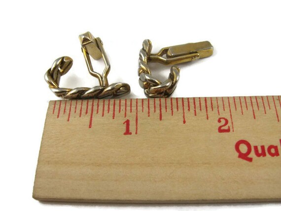Vintage Cufflinks for Men: Cuffed Loop Design Cha… - image 3