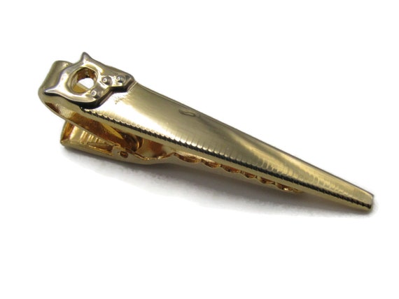 Vintage Krementz U.S.A. Red & Gold Tie Clip Vintage Krementz U.S.A. Red & Gold Tie Clip