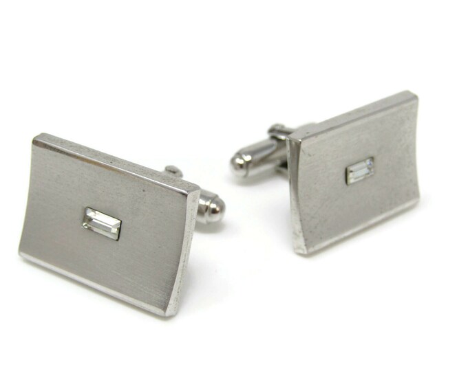 Beautiful Jewel Center Curved Front Body Cufflinks for Men's Vintage Men's Jewelry Nice Design