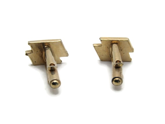 Overlapping Rectangles Cuff Links Men's Jewelry B… - image 2