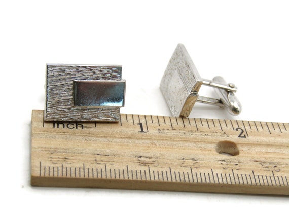 Overlapping Rectangles Smooth And Textured Cuff L… - image 4