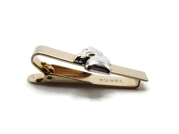 Silver Tone Trojan Horse Head Tie Clip Men's Jewe… - image 2