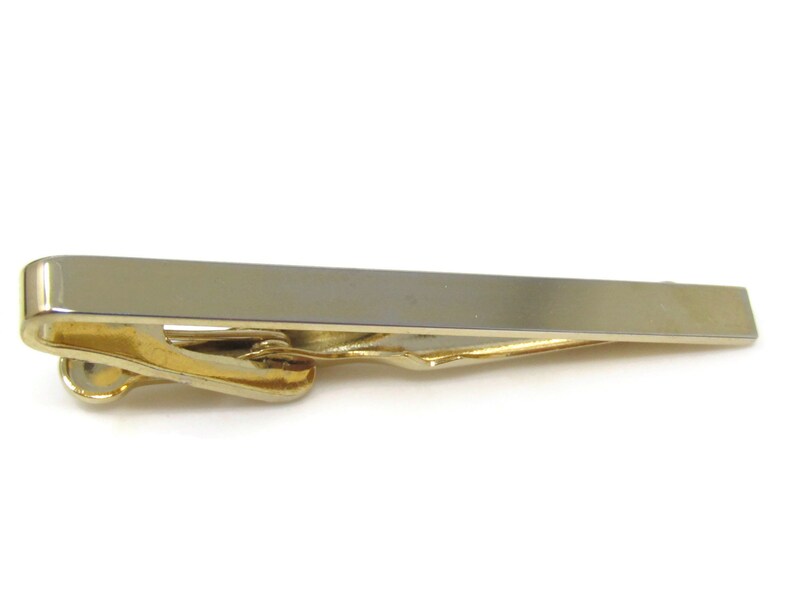 Classic Straight Tie Clip Bar Gold Tone Vintage Men/'s Jewelry Nice Design