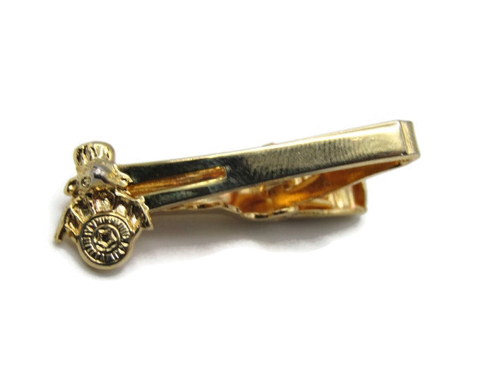 Elks Mason Vintage Tie Clip Gold Tone Tie Bar Men's Jewelry