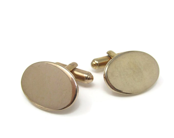 Oval Smooth Cufflinks for Men's Vintage Men's Jewelry Nice Design