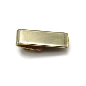 Mini Gold Tone Smooth Finish Classic Design Tie Clip Tie Bar Men&#39;s Jewelry