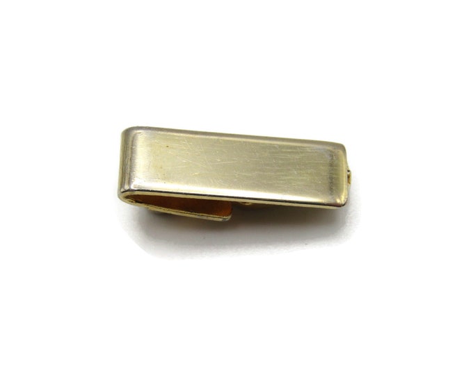 Mini Gold Tone Smooth Finish Classic Design Tie Clip Tie Bar Men's Jewelry