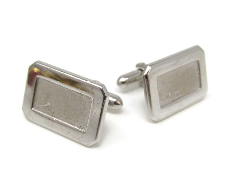Beveled Edges Rectangle Cufflinks for Men/'s Vintage Men/'s Jewelry Nice Design