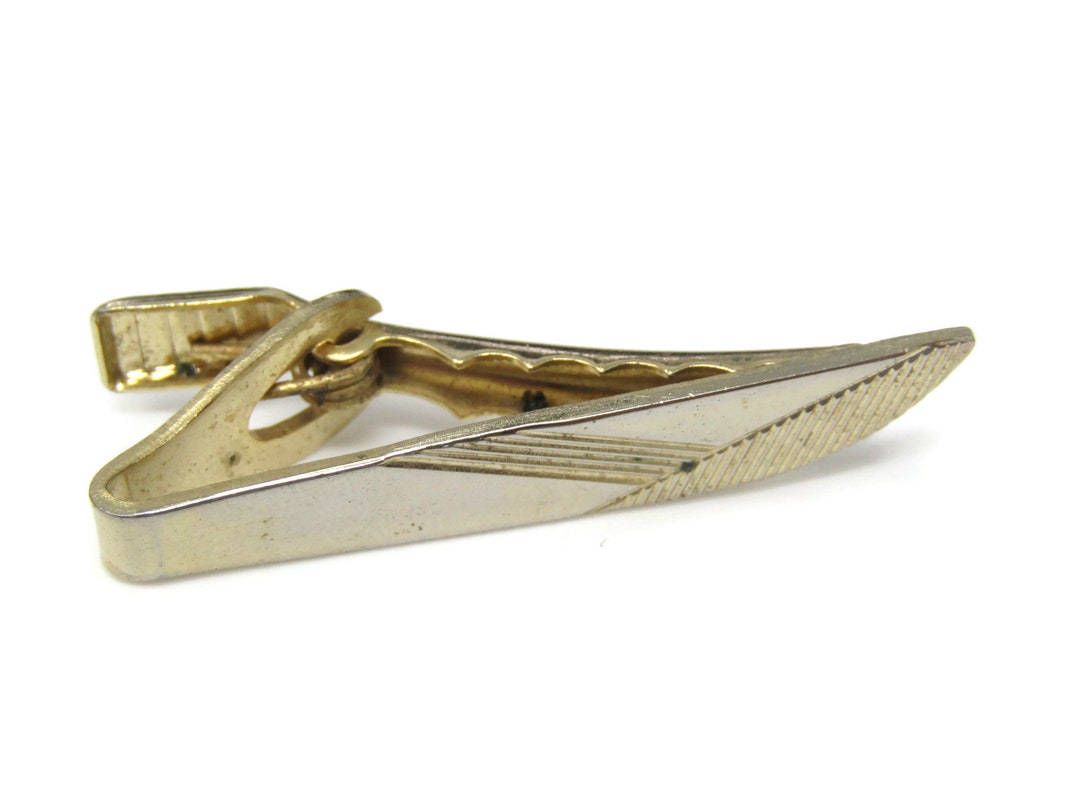 Vintage Art Deco Wing Tie Clip Gold Tone Tie Bar Photo Inspiration