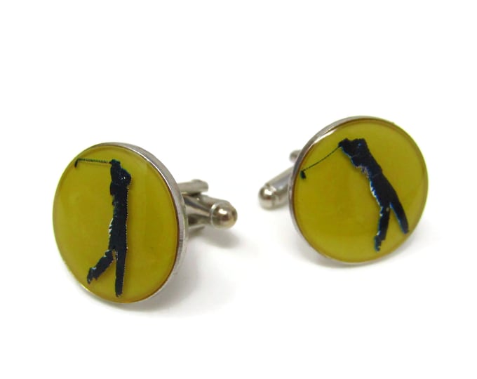 Golfer Golf Cufflinks for Men Vintage Excellent Design