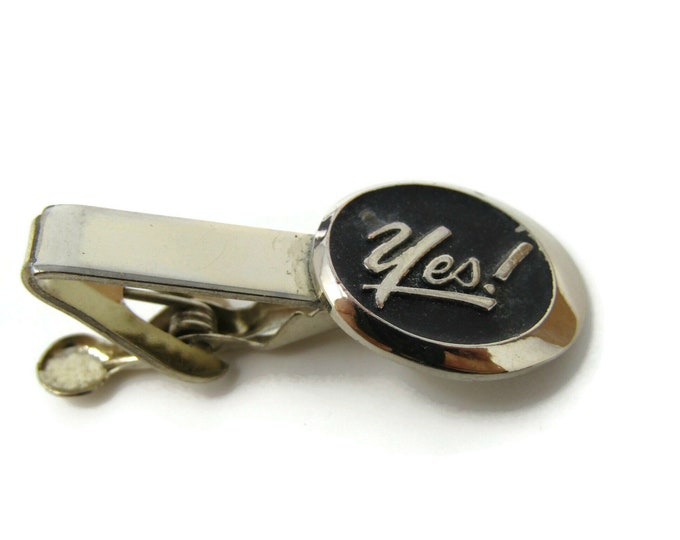 YES! Tie Clip Bar Gold Tone Vintage Men's Jewelry Nice Design