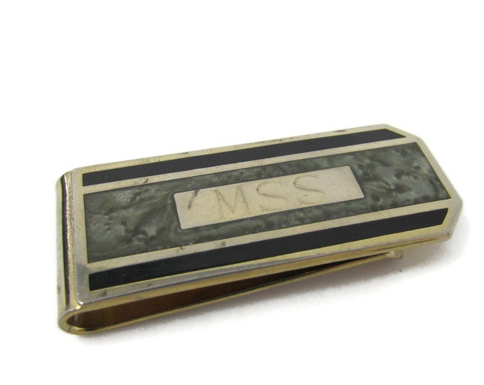 Vintage Money Clip: Initials MSS Nice Design