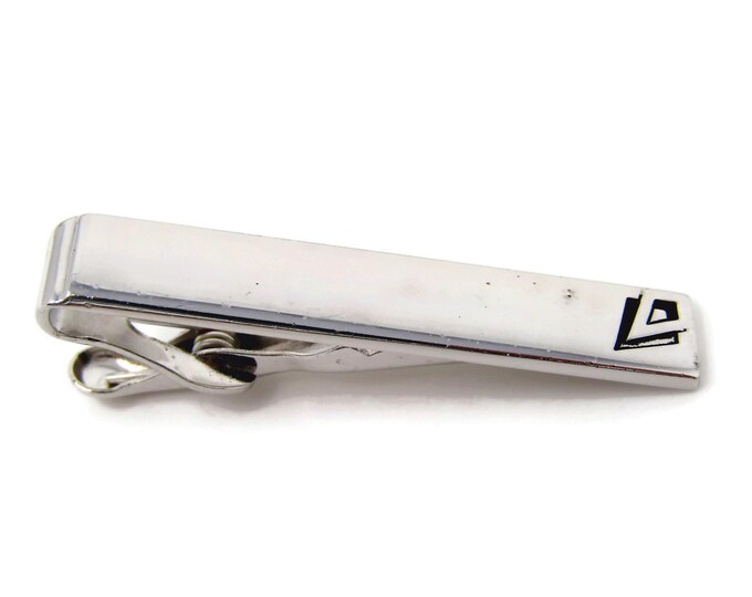 Vintage Tie Clip Tie Bar: Nice Modernist Accent Art Design Good Quality