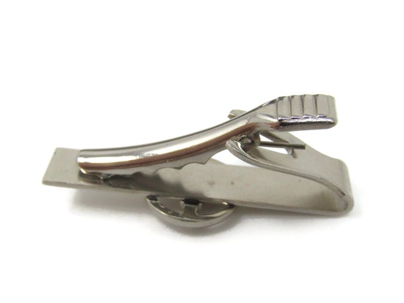 AC Spark Plug Tie Clip Tie Bar: Vintage Silver To… - image 3
