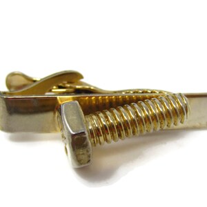 Vintage Screw Tie Clip: Novelty Mens Tie Bar