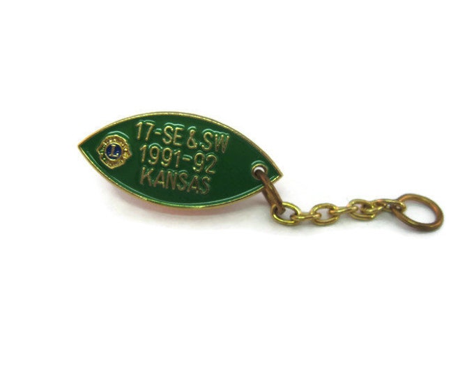 Vintage Men's Tie Tack Pin Jewelry:  Lions International 17 SE & SL 1991-92 Kansas