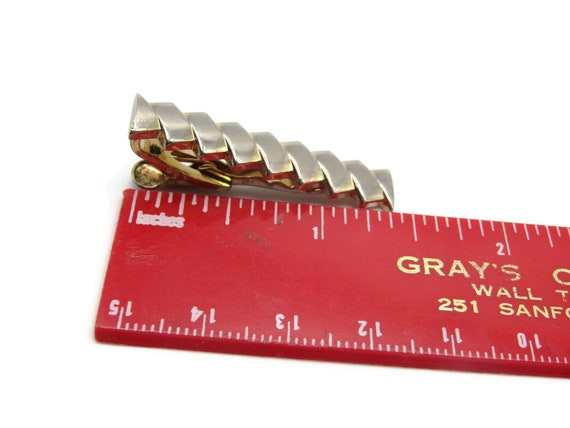 Geometric Overlay Pattern Classic Design Silver T… - image 5