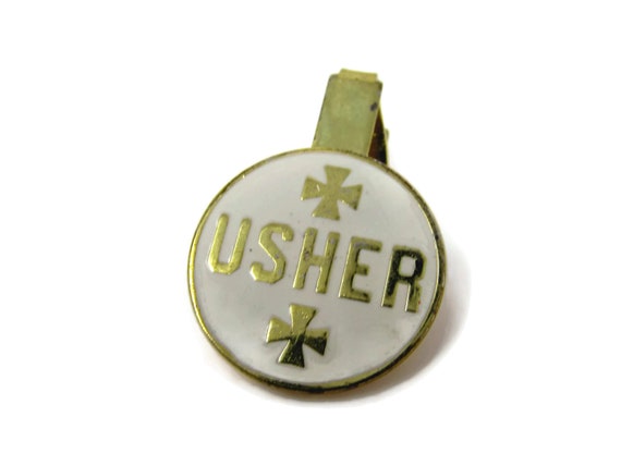 Vintage Tie Clip Tie Bar: USHER - image 2