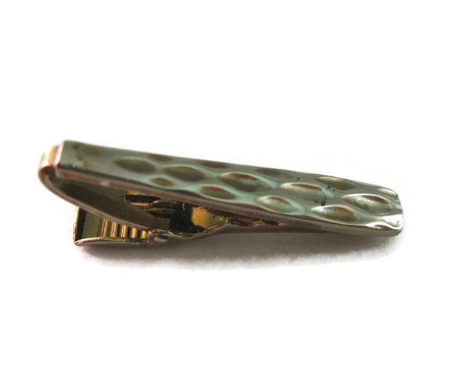 Vintage Men's Tie Bar Clip Jewelry: Bumpy Dimple Design