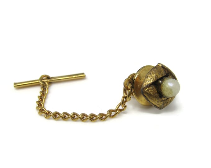 Faux Pearl Tie Pin Tack Vintage: Nice Design