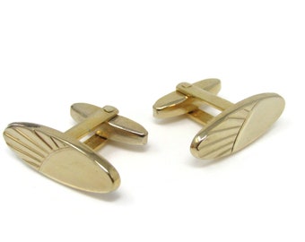 Oval Modernist Cufflinks for Men's Vintage Men's Jewelry Nice Design