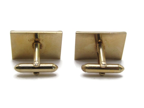 Honey Comb Pattern Rectangle Cuff Links Men's Jew… - image 2