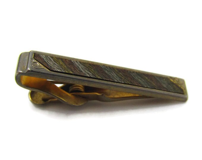 Colorful Wood Texture Tie Clip Vintage Tie Bar: Nice Design High Quality