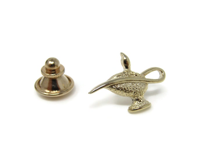 Oil Lamp Genie Lamp Tie Tack Pin Vintage Men's Jewelry Nice Design