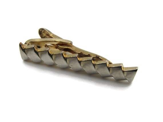 Geometric Overlay Pattern Classic Design Silver T… - image 3