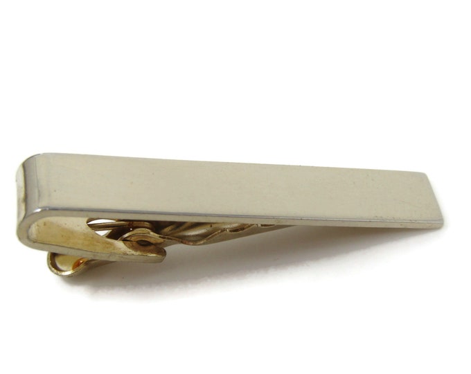 Classic Tie Clip Bar Gold Tone Vintage Men's Jewelry Nice Design