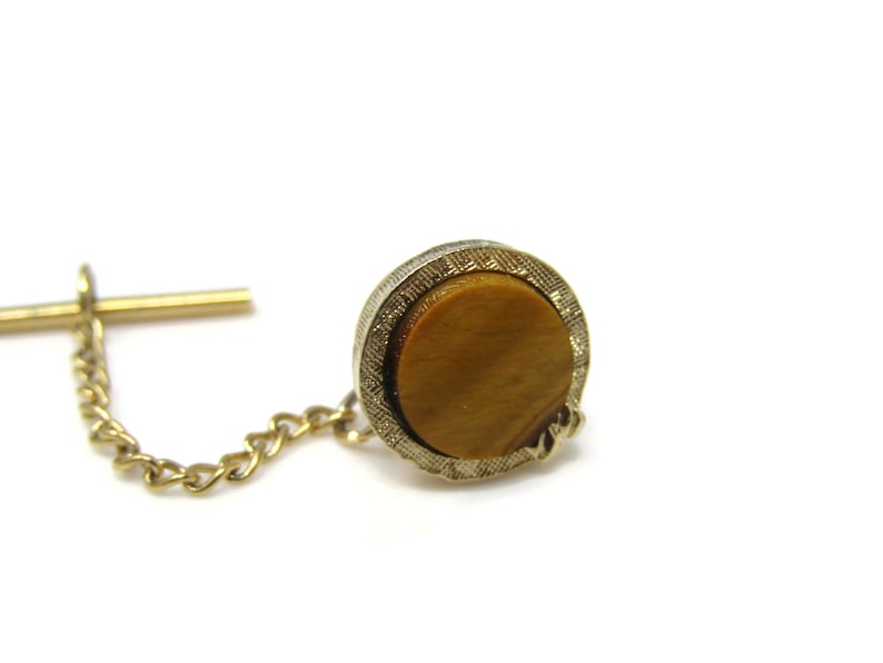 Tiger/'s Eye Tie Pin Tack Vintage Nice Design