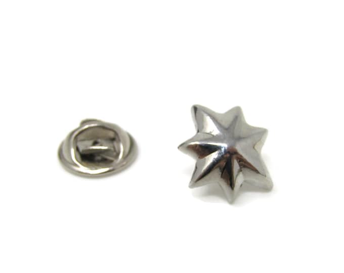 Star Design Tie Tack Pin Vintage Men's Jewelry Nice Design