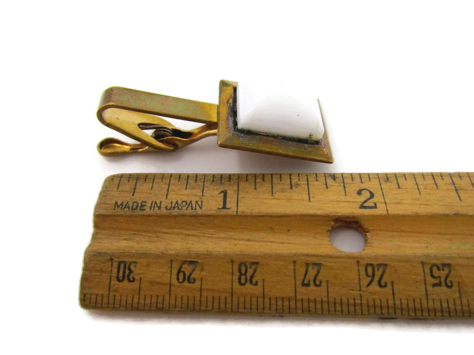 Pince à Cravate Vintage Croix Verte Pour La Sécurité - Occasion
