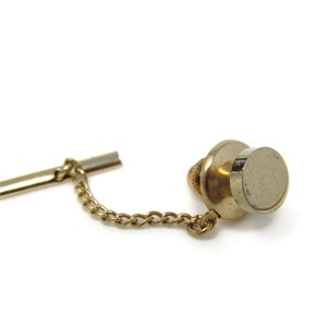 Circe Disc Setting Tie Tack Pin Vintage Men&#39;s Jewelry Nice Design