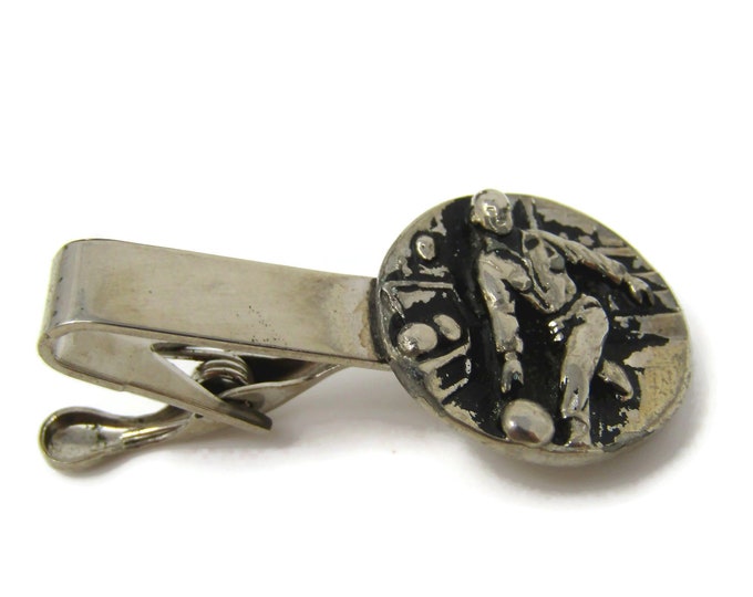 Bowling Tie Clip Vintage Mens Tie Bar Nice Bowling Design Gift for Dad Son Husband Brother