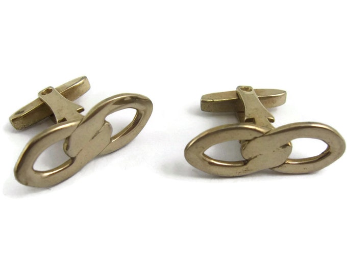 Vintage Cufflinks for Men: Interlocking Design