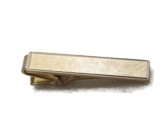 Brushed Finish Tie Bar Classic Tie Clip Men''s Jewelry Gold Tone