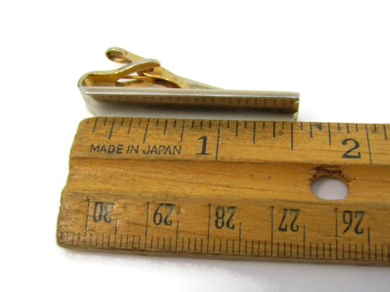 Cool Tie Clip Vintage Tie Bar Classic Gold Tone Gift for Dad Son Husband Boyfriend