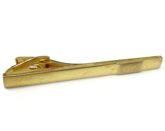 Interesting Bump Tie Clip Tie Bar: Vintage Gold Tone - Stand Out from the Crowd with Class