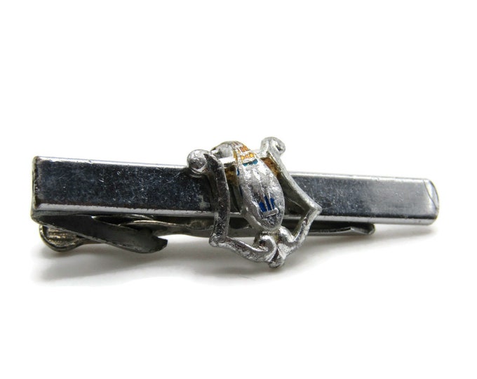 Musical Instrument Tie Clip Tie Bar Men's Jewelry Silver Tone