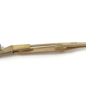 Letter L Sword Design Tie Bar Clip Vintage Men&#39;s Jewelry Gold Tone Nice Design