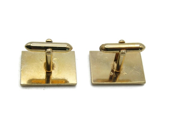 Honey Comb Pattern Rectangle Cuff Links Men's Jew… - image 3