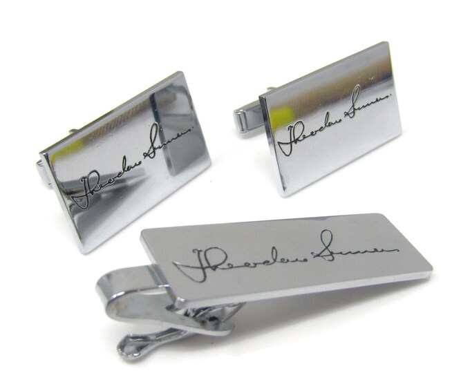 Theodore Summers Men's Jewelry Set: Vintage Tie Bar Cufflinks - Stand Out from the Crowd with Class