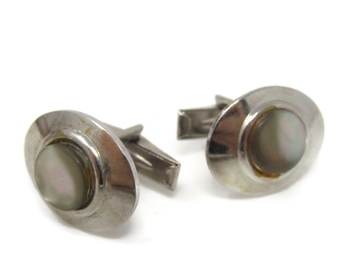 Dark Mother of Pearl Cufflinks for Men's Vintage Men's Jewelry Nice Design