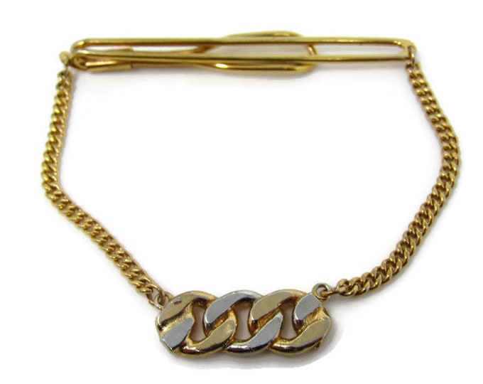 Triple Chain Link Tie Clip Vintage Tie Bar: Beautiful Design High Quality