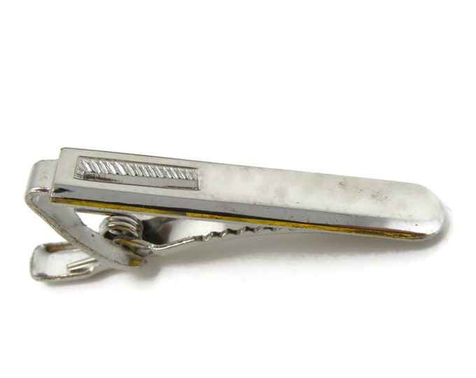 Classic Design Tie Clip Tie Bar: Vintage Silver Tone - Stand Out from the Crowd with Class