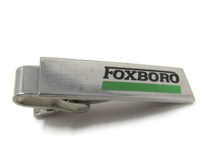 Foxboro Schneider Electric Tie Clip Tie Bar: Vintage Silver Tone - Stand Out from the Crowd with Class