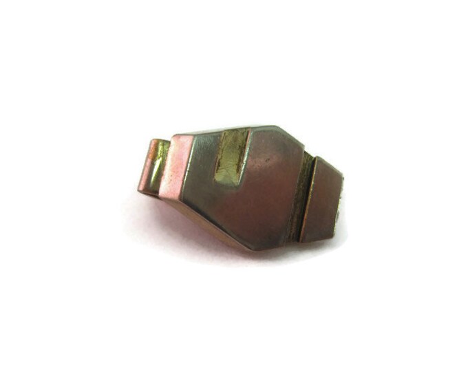 Vintage Men's Tie Bar Clip Jewelry: Art Deco Interesting Shape Design