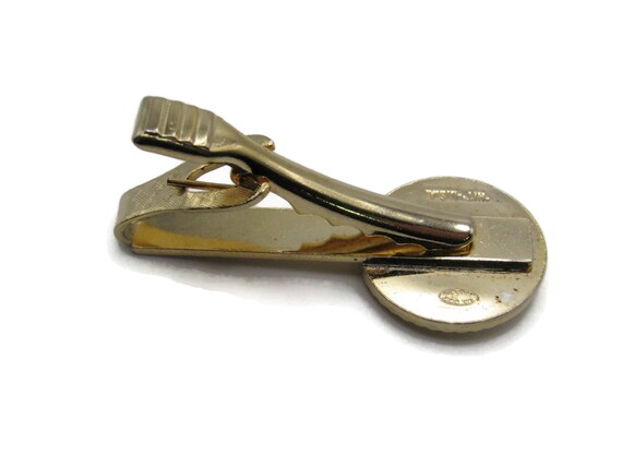 Vintage Gold Tone Tie Bar: BRA Initials Monogram … - image 4