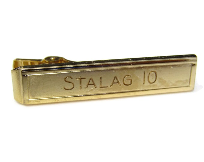 Vintage Tie Clip Tie Bar: STALAG 10